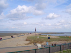 Cuxhaven, Blick zur Kugelbake